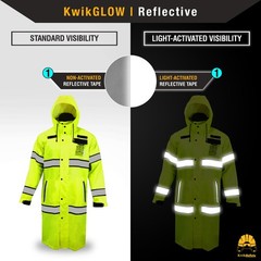 KwikSafety TORRENT | High Visibility ANSI Class 3 Safety Trench Coat