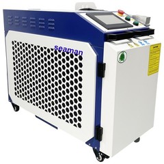 🔥US STOCK Laser 3KW Fiber Laser Cleaning Machine Metal Oil Rust Paint Removal