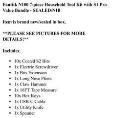 New Fanttik N100 7 pieces Household Tool Kit S1 Pro Value Bundle Electric Screw