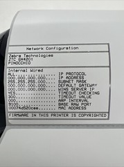 Zebra GX420t 200 DPI Thermal Shipping Label Printer w/ Power Supply (Tested)