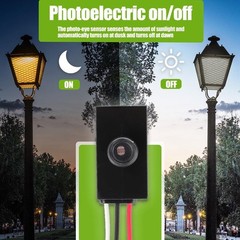 4x Dusk to Dawn Sensor for Outdoor Lighting 100-277V Photoelectric Switch C667