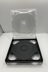 3 NEW CHUBBY 24MM DOUBLE (2) CD CASE WITH CLEAR TRAY, ASSEMBLED, 1057Q+KC02PK