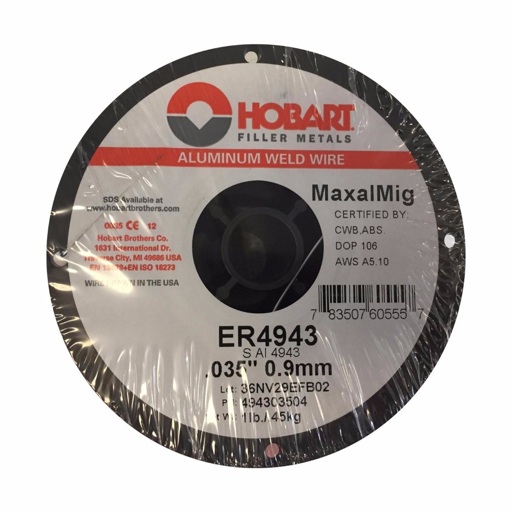 Hobart Maxal 4943 .035 X 1 Lb (4″) Spool (494303504)