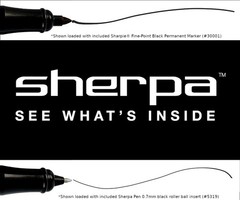 Sherpa Pen Classic Contemporary Gold Slick Pen/Sharpie Marker Cover