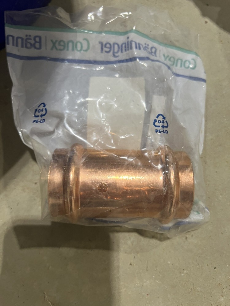 Banninger Conex press copper Straight Coupler , 1-1/2 PA5270-0120000