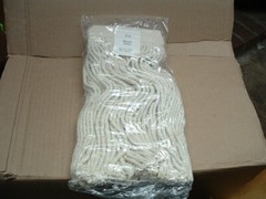 2 COTTON COMMERCIAL 12 OZ UTILITY MOP HEAD MADE USA BY AMERICAN TEXTILE IN MD.