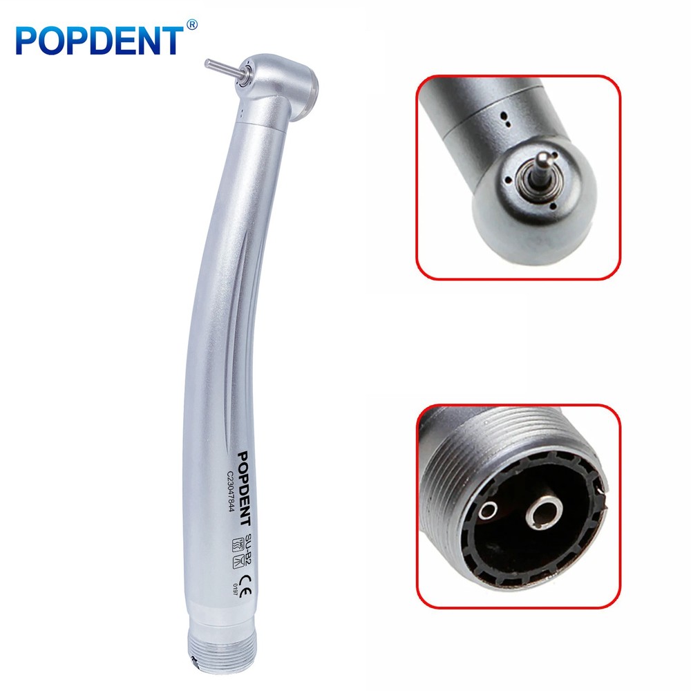 POPDENT NSK Style Dental High Speed Turbine Handpiece Push Button 2/4Holes FDA