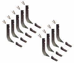 9 – Gannon Scraper Box Shanks w Scarifier Tips & Clips – H920, 8075, K1306