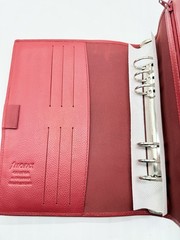 Filofax A5 Calypso Red Leather Organizer Planner -retired Unused