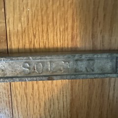 Alpha Vaculoy Solder. 63/37-Sn63BS Bar 2.34 Lbs