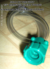 1/2″ CLEAR drain hose Dehumidifier DISCHARGE TUBE w End Connector BY THE FOOT