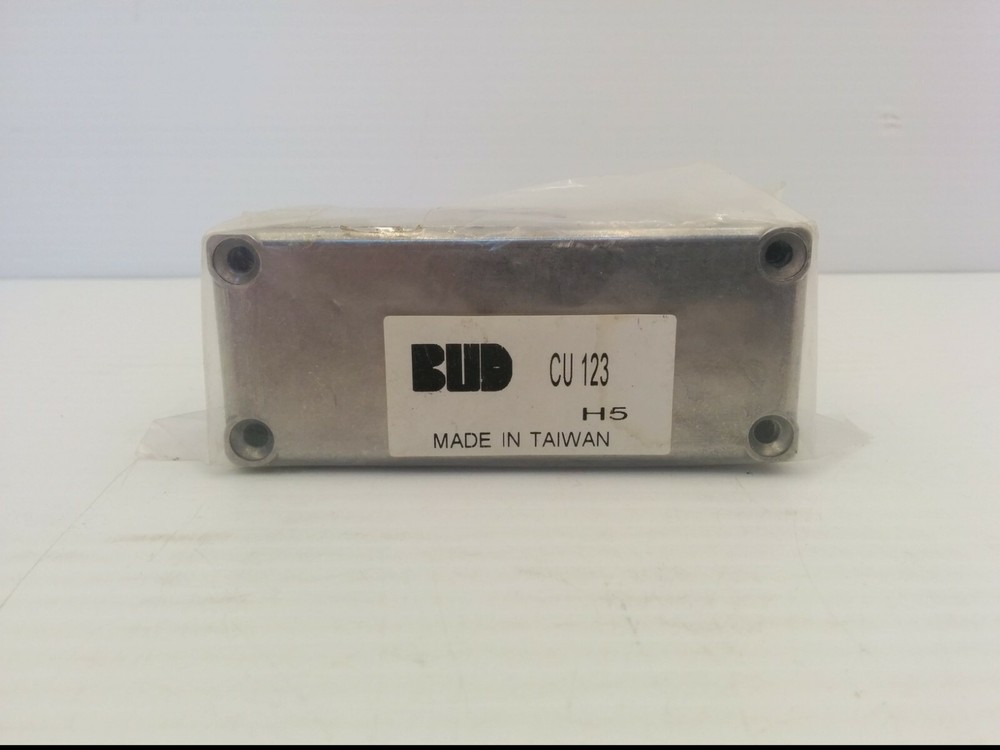BUD CU123 ECONOBOX, ALUMINIUM, 3-5/8″L x 1-1/2″W x 1-1/4″H, NIB