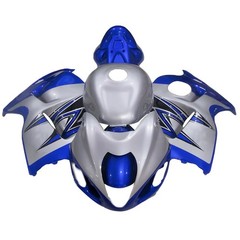 Blue Silver Fairing Body Kit For Suzuki GSXR1300 Hayabusa 97-07 ABS