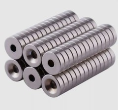 Countersunk Ring Round Disc Strong Magnet N35 Rare Earth NdFeB Magnet With Hole