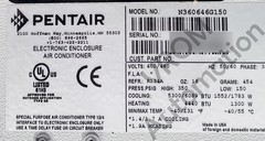 Surplus Pentair N360646G150 Industrial Enclosure Air Conditioner, 6000BTU 460V