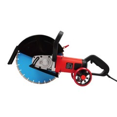 Electric Concrete Cutter Saw, Circular Saw with Saw Blade and Rolling Pulley