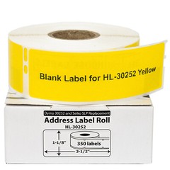 DYMO 30252 – 7 Rolls – 1 ea. YELLOW PINK WHITE ORANGE RED LAVENDER BLUE
