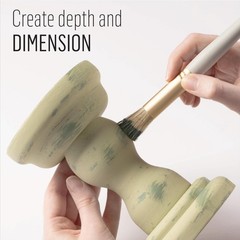 3/4 Inch 34068 Stencil Brush for Painting Stenciling Crafts Natural Bristle