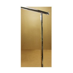 Single Bar Adjustable Clothes Rack Garment Retail Display Hanger Wheels 81″ H