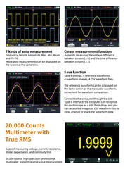 OWON HDS2102S Handheld Digital Oscilloscope 3.5″ LCD 100MHz 500MS/ 1CH Generator