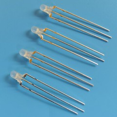 3mm 3-Pin LED Red/Yellow Red/Blue Red/Green Yellow/Green Bi-color Diffused Leds