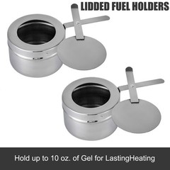 6 Pack Stainless Steel Chafer Chafing Dish Sets Catering Food Warmer 8 QT