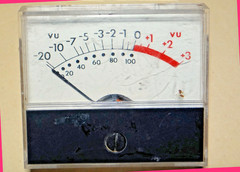 Audio Vu Meter -20 To +3Vu 200uA Movement Dixon 12909-404116