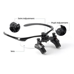 4.0 X Dental Ergo Loupes Medical Surgical Magnifier Binocular/5W LED Head Light