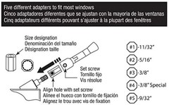 Diecast Zinc T-Handle Window Operator – 1-1/8″ x 2-3/8″, Easy Install, 2 Pack