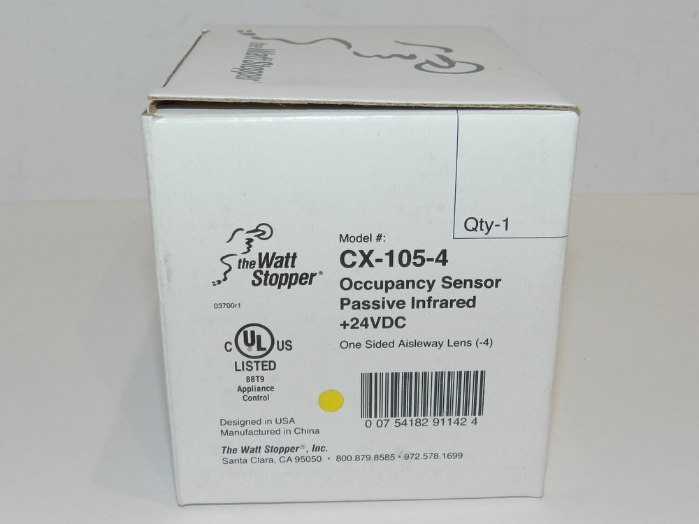 LEGRAND WATTSTOPPER CX-105-4 OCCUPANCY SENSOR PASSIVE INFRARED 24VDC NEW NIB