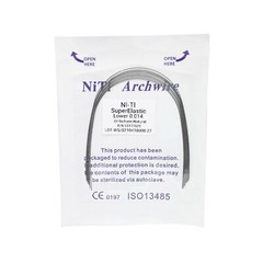 10Pcs Dental Orthodontic Super Elastic Niti Arch Wires Round Ovoid /Nature Form