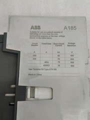 ABB A185-30 50/60HZ AC MAGNETIC CONTACTOR 275A COIL VOLTAGE 220VAC NEW FREE FAST