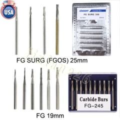 Dental Carbide Burs High Speed FG 19mm / Surgical FGOS FG SL 557 25mm