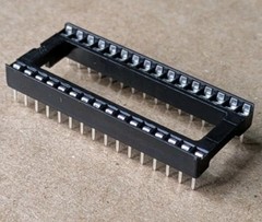 28 Pin DIP IC Sockets 0.1″ Pitch Through-Hole PCB Chip Socket Dual Inline Qty 50