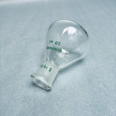 Chemglass Apollo Flask 50 ml Heavy Wall 14/20 Outer Joint – Lot of 3 Flasks