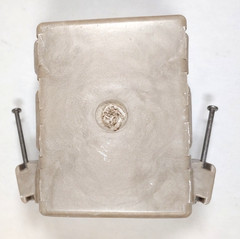 LOT OF 5 Allied Moulded 2 gang 32.5 cu.in 2300. electrical switch outlet box