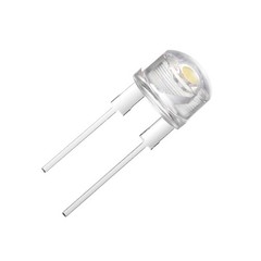CHANZON 50 pcs 8mm White LED Diode 50 Count (Pack of 1), A) (50pcs)