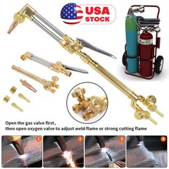 Heavy Duty Victor Style CA1350 100FC Oxygen Acetylene Cutting Welding Torch Kit