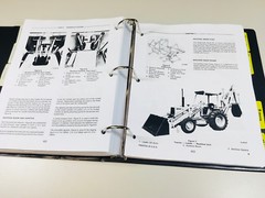 Ford 555A 555B 655A Tractor Loader Backhoe Service Repair Manual In Shop Binder