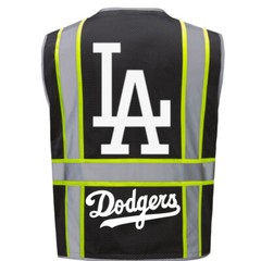 ⚾🦺LOS ANGELES DODGERS SAFETY PPE VEST W/SILVER REFLECTIVE LOGO M/L/XL/2XL-4XL