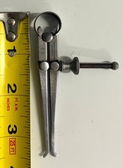Consolidated Tool Works Spring Outside Caliper 3.5″ Ship Wheel Logo USA