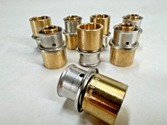 (8-PACK) VIEGA 92021 1/2″ PEX Press x 1/2″ Copper Tube Adapter, Lead Free Bronze
