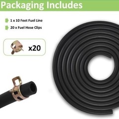 3/16 Inch ID Fuel Line Hose – 10 Feet Fuel Line for Small Gas Diesel Powersports