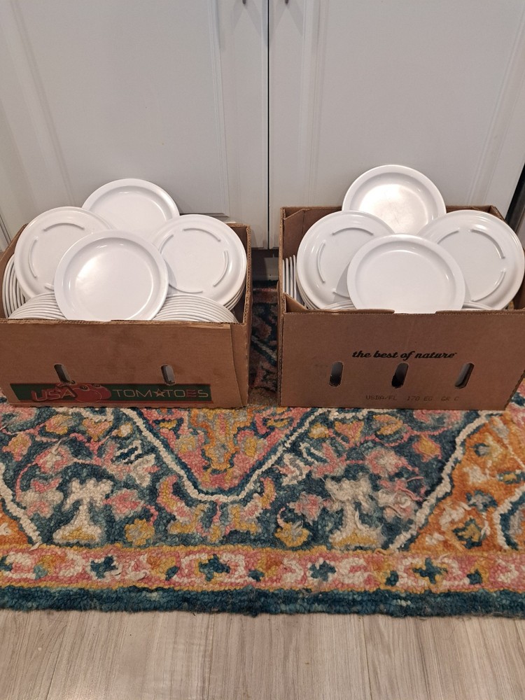 167 Carlisle 7.25″ Melamine Appetizer Sandwich Plates Restaurant Bar USED LOT