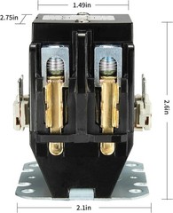 2 Pole AC Contactor, Haoguo Heavy Duty 40Amp 24V Coil Air Conditioner Contactor