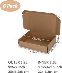 9x6x2 Cardboard Boxes Cartons Packing Moving Mailing Box Storage