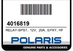 20A Relay For Polaris Atv, Utv 570 700 800 900 1000 Or XP Turbo 4011283 4016819
