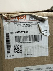 Simport HistoTainer II 120mL Prefilled Specimen Containers Case of 96 M961-120FW