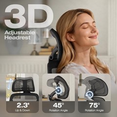 ELABEST X100 Ergonomic Mesh Office Chair Big Tall 5D Arms