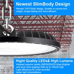 300W Led UFO High Bay Light Commercial Industrial Warehouse Factory Shop Light